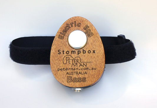 Egg stomp professional stomp box with jack output and snare sound - Peterman Acoustic Music Stompbox