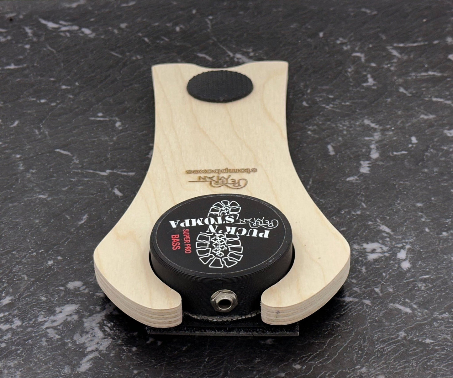 Mega stomp professional stomp box with Bass sound XLR plug. - Peterman Acoustic Music Stompbox