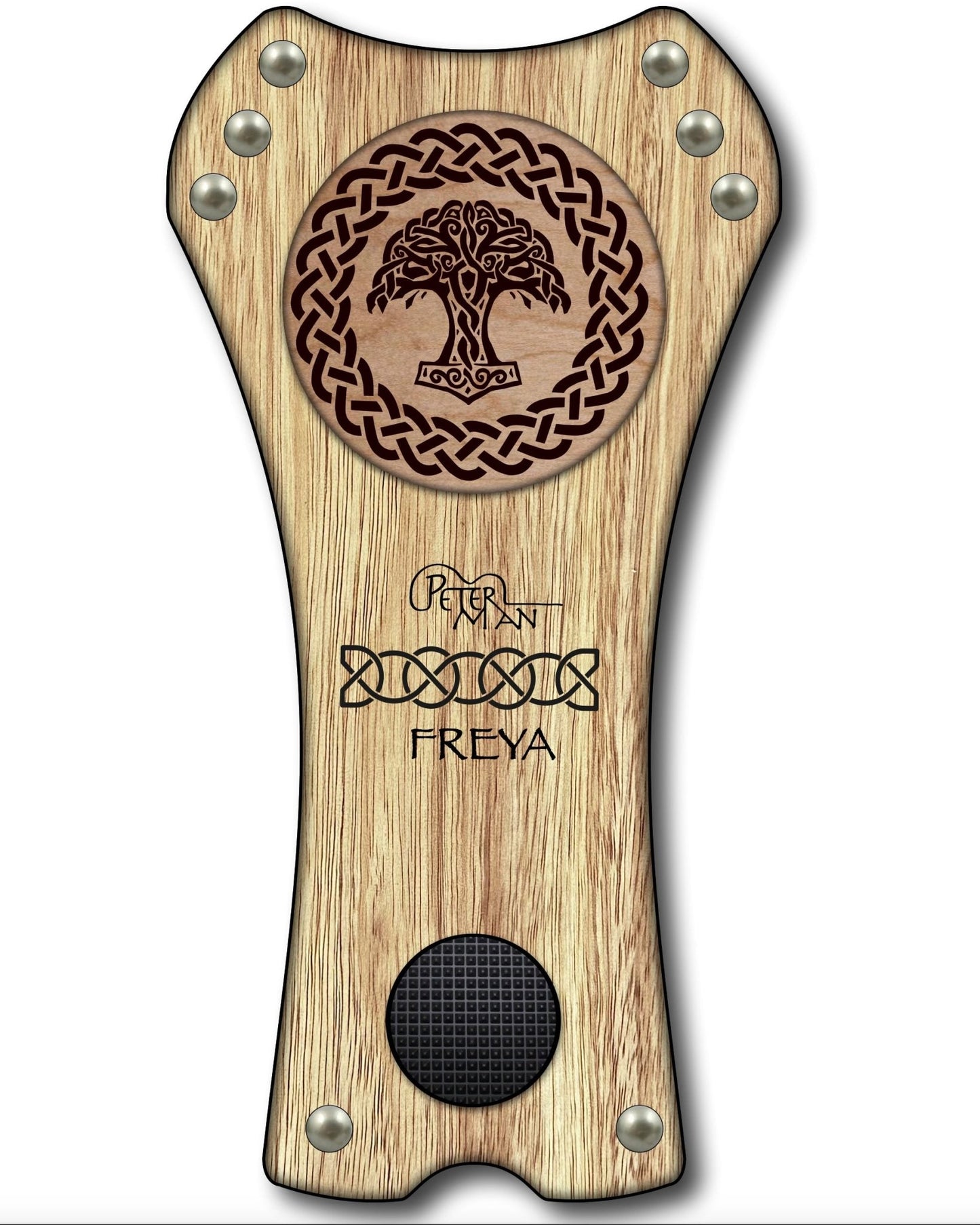 Norseman - Freya Spotted Gum and rock maple stomp box - Peterman Acoustic Music Stompbox stomp box