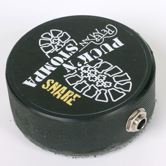 Puck'n stompa professional stomp box with jack output and snare sound. - Peterman Acoustic Music Stompbox