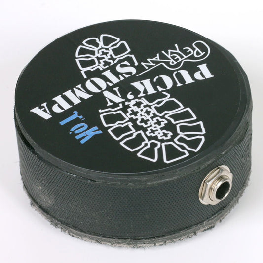 Puck'n stompa professional stomp box with jack output and tok sound. - Peterman Acoustic Music Stompbox