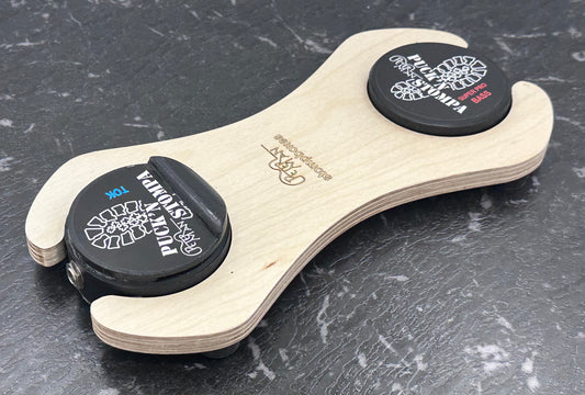 Mega stomp dual professional stomp box with bass and tok sounds.