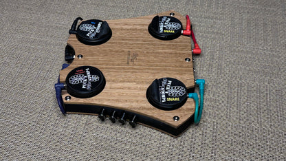 Applecrate quad professional stomp box with bass, snare and Tok sounds w/mixer.