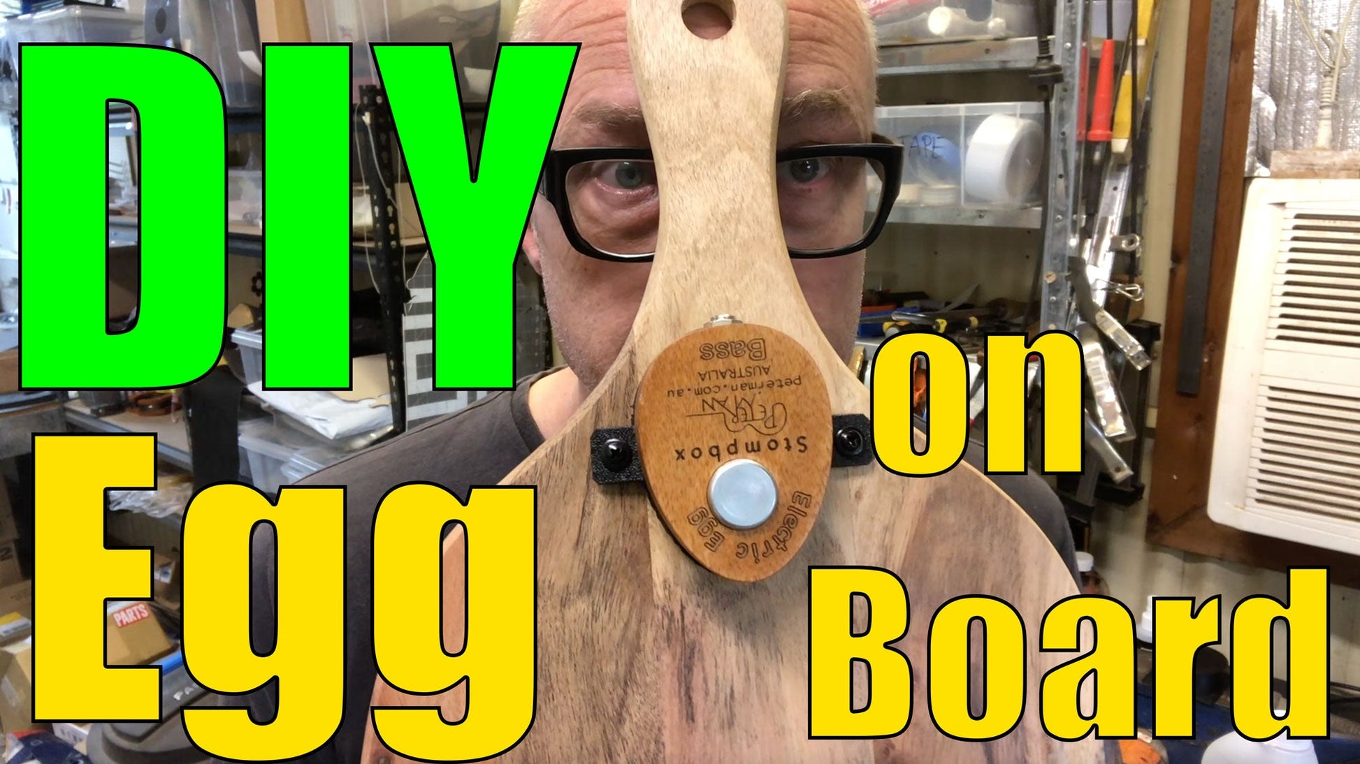 Egg stomp professional stomp box with jack output bass sound and optional DIY kit. - Peterman Acoustic Music Stompbox