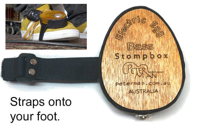 Egg stomp professional stomp box with jack output bass sound and optional DIY kit. - Peterman Acoustic Music Stompbox