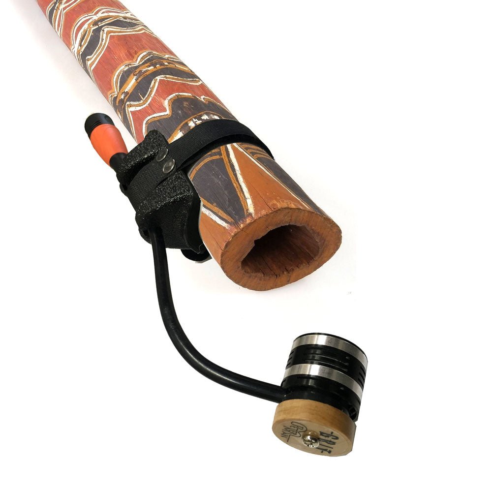 Grit dynamic microphone and didgeridoo bracket. - Peterman Acoustic Microphones