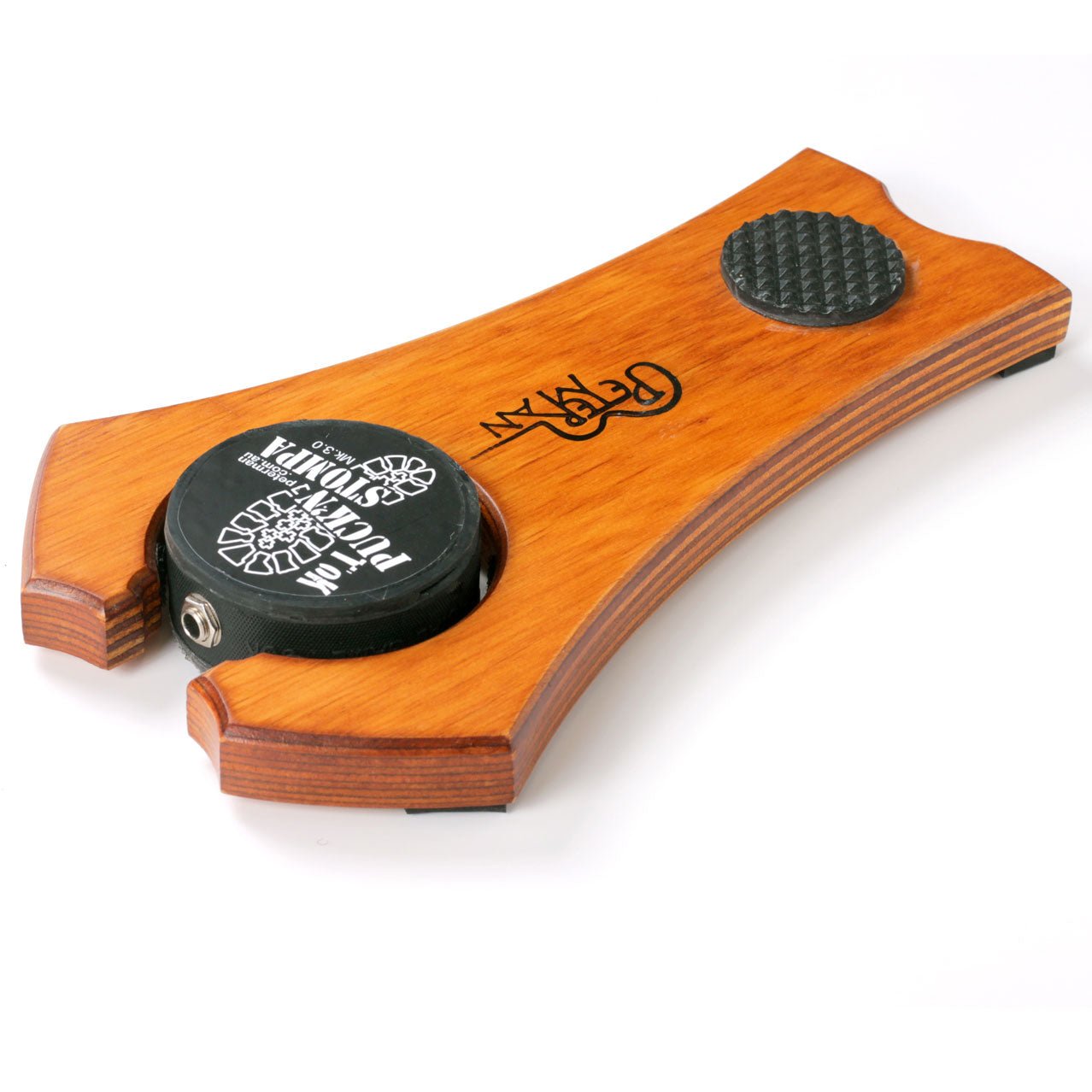 Mega stomp professional stomp box with tok woodblock sound. - Peterman Acoustic Music Stompbox