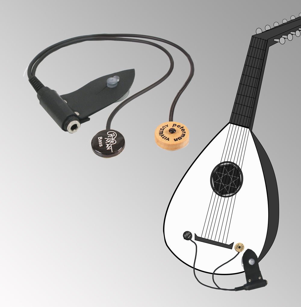 Pickup dual external acoustic guitar instrument Piezo pickup - Peterman Acoustic Acoustic Pickup