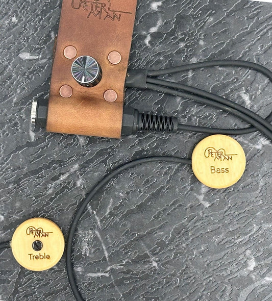 Pickup dual external acoustic instrument pickup with volume control - Peterman Acoustic Acoustic Pickup