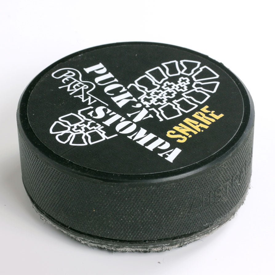 Puck'n stompa professional stomp box with jack output and snare sound. - Peterman Acoustic Music Stompbox