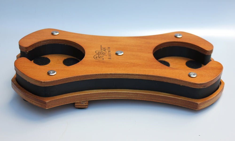 Rock'n stomp dual professional stomp box puck holder basestation. - Peterman Acoustic custom