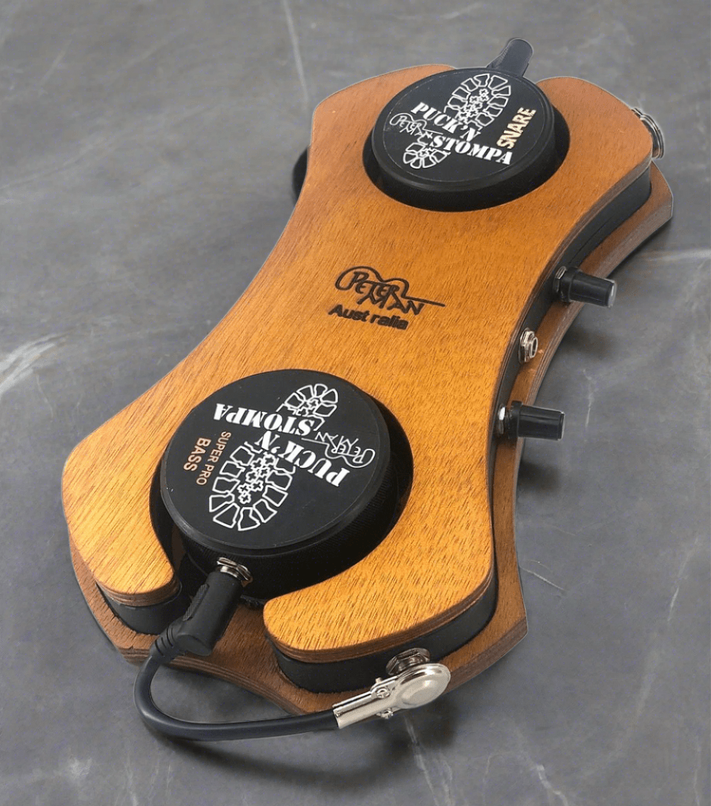 Professional Dual Bass and Snare Stomp Box with Mixer – Peterman Acoustic