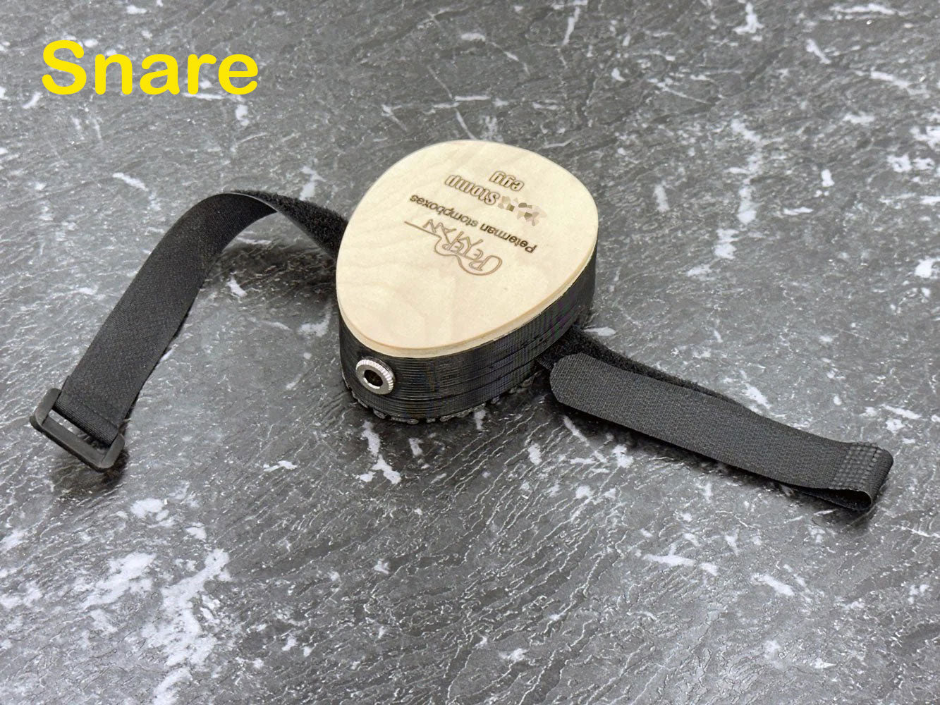 Snare Egg stomp performer stomp box with jack output snare sound. - Peterman Acoustic Music Stompbox