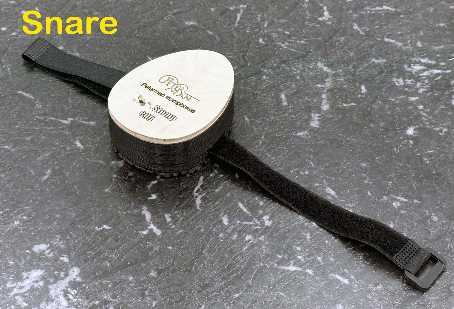 Snare Egg stomp performer stomp box with jack output snare sound. - Peterman Acoustic Music Stompbox