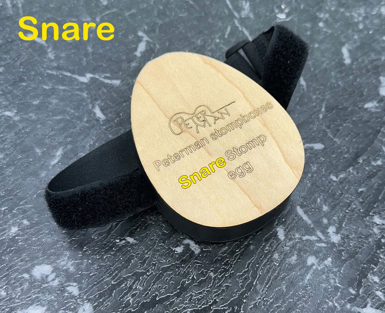 Snare Egg stomp performer stomp box with jack output snare sound. - Peterman Acoustic Music Stompbox