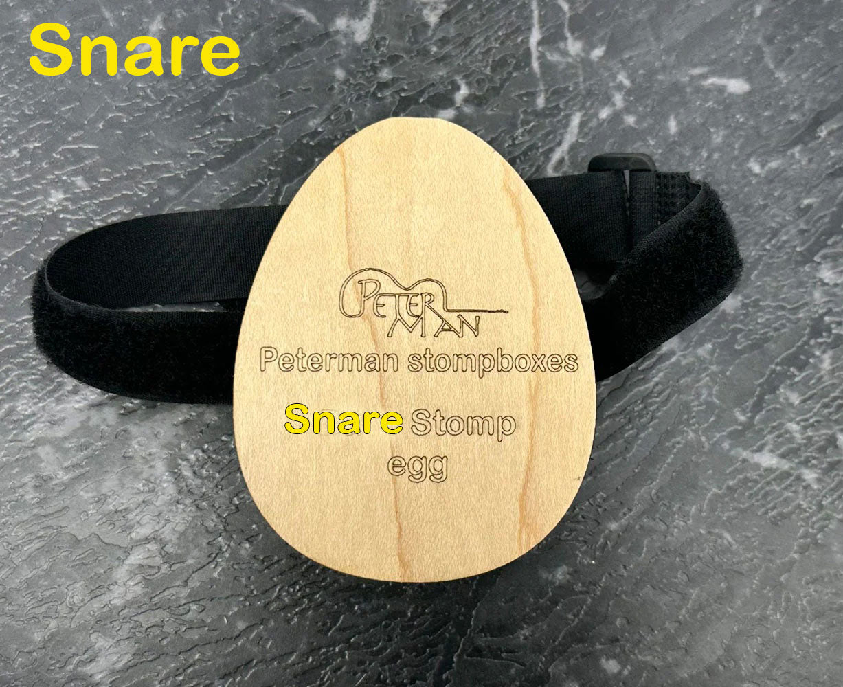 Snare Egg stomp performer stomp box with jack output snare sound. - Peterman Acoustic Music Stompbox