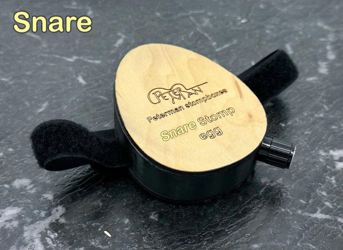 Snare Egg stomp "Professional" stomp box with jack output snare sound and volume control - Peterman Acoustic Music Stompbox