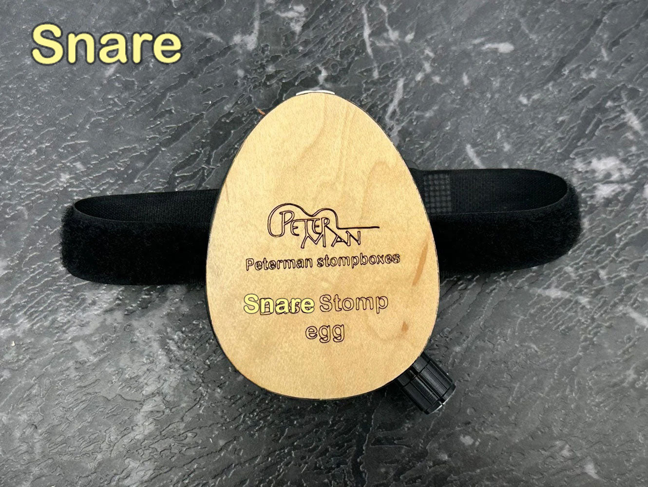Snare Egg stomp "Professional" stomp box with jack output snare sound and volume control - Peterman Acoustic Music Stompbox