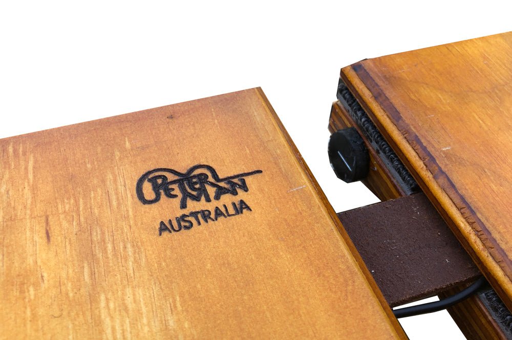 Stomp da floor professional stand on bass stomp box. - Peterman Acoustic Music Stompbox